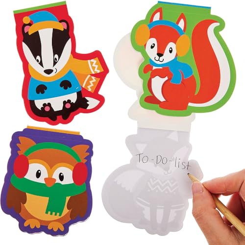 Baker Ross FN666 Winter Woodland Animals Notizblöcke - Packung mit 8, Weihnachten Schreibwaren-Sets, Party Bag Fillers Baker Ross FN666 Winter Woodland Animals Notizblöcke - Packung mit 8, Weihnachten Schreibwaren-Sets, Party Bag Fillers von Baker Ross