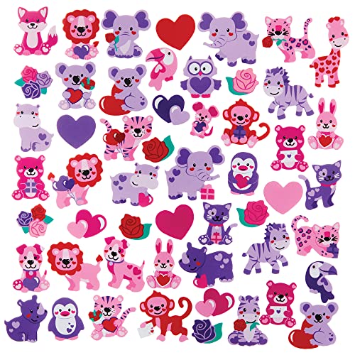 Baker Ross FX109 Liebesherz Dschungeltier Schaumstoff-Sticker Packung mit 200 Sticker für Kinder zum Basteln und Gestalten Baker Ross FX109 Liebesherz Dschungeltier Schaumstoff-Sticker Packung mit 200 Sticker für Kinder zum Basteln und Gestalten von Baker Ross