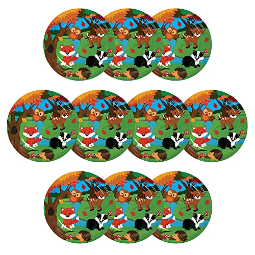 Baker Ross FX158 Waldtiere Party Pappteller - 10 Stück, Partyteller aus Papier für den Kindergeburtstag Baker Ross FX158 Waldtiere Party Pappteller - 10 Stück, Partyteller aus Papier für den Kindergeburtstag von Baker Ross
