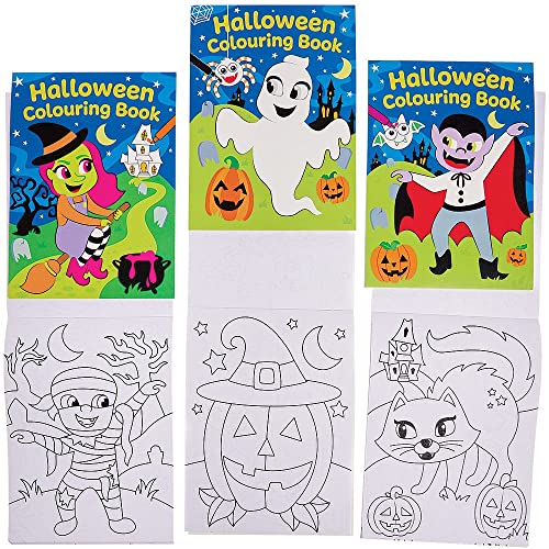 Baker Ross FX215 Halloween Mini Malbuch für Kinder - 12er Pack, Kindergeburtstag Mitgebsel, Kinderbeschäftigung an Halloween, Mitbringsel für den Kindergarten Baker Ross FX215 Halloween Mini Malbuch für Kinder - 12er Pack, Kindergeburtstag Mitgebsel, Kinderbeschäftigung an Halloween, Mitbringsel für den Kindergarten von Baker Ross