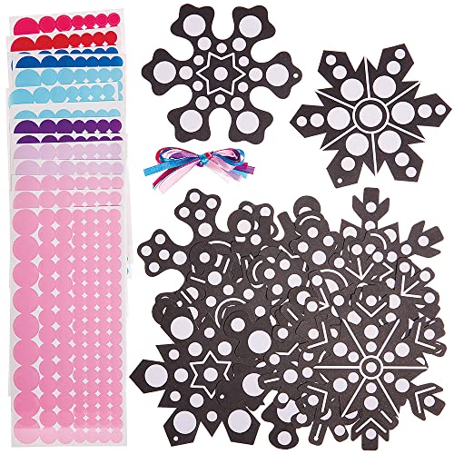 Baker Ross FX277 Schneeflocken Klebepunkt Dekorationen-12er Pack, Kindergeburtstag Sticker Set, Kleine Geschenke für Kinder, Christbaum Schmuck Basteln Baker Ross FX277 Schneeflocken Klebepunkt Dekorationen-12er Pack, Kindergeburtstag Sticker Set, Kleine Geschenke für Kinder, Christbaum Schmuck Basteln von Baker Ross