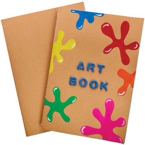 Baker Ross FX316 A5 Skizzenbücher - 6er Pack, Skizzenblock für Kinder und Erwachsene, Zeichenblock für Schulen, Zeichenpapier Baker Ross FX316 A5 Skizzenbücher - 6er Pack, Skizzenblock für Kinder und Erwachsene, Zeichenblock für Schulen, Zeichenpapier von Baker Ross