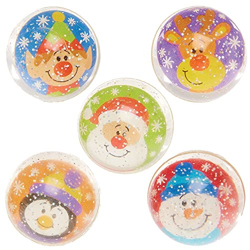 Baker Ross FX401 Weihnachtsfreunde Flummis-10 Stück, Spielzeug mit Glitzer, Mitgebsel, Kindergeburtstag Gastgeschenke oder kleine Adventsgeschenke für Kinder Baker Ross FX401 Weihnachtsfreunde Flummis-10 Stück, Spielzeug mit Glitzer, Mitgebsel, Kindergeburtstag Gastgeschenke oder kleine Adventsgeschenke für Kinder von Baker Ross