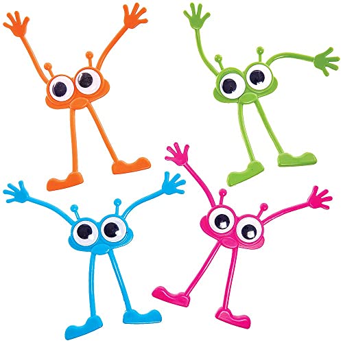 Baker Ross FX415 Biegbare Monster Mitgebsel-4er Pack, Kleines Kinderspielzeug, Halloween Biegespielzeug für Kinder, Ideal für Kindergeburtstag oder Halloweenparty Gastgeschenke Baker Ross FX415 Biegbare Monster Mitgebsel-4er Pack, Kleines Kinderspielzeug, Halloween Biegespielzeug für Kinder, Ideal für Kindergeburtstag oder Halloweenparty Gastgeschenke von Baker Ross