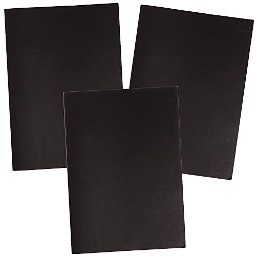 Baker Ross FX433 Schwarze A4 Skizzenbücher-3er Pack, Skizzenblock für Kinder und Erwachsene, Zeichenblock für Schulen, Zeichenpapier von Baker Ross