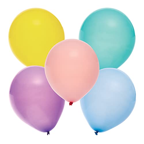 Baker Ross FX483 Pastellfarbene Party-Ballons - Packung mit 30, Latex-Ballons für Geburtstagsfeiern und Feste von Baker Ross
