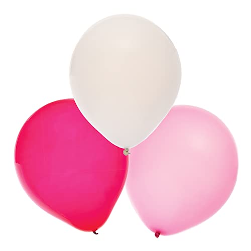 Baker Ross FX506 Rote, rosafarbene und weiße Party-Ballons - 30er-Pack, Latex-Ballons für Geburtstagsfeiern und Feste von Baker Ross