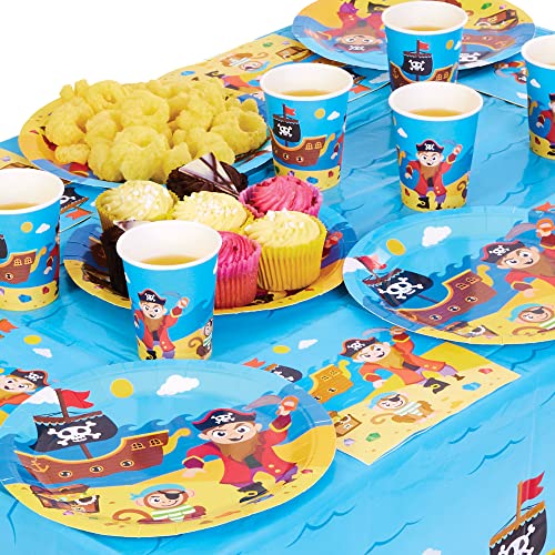 Baker Ross FX640 Piratengeschirr-Party-Packung - Packung mit 25 Stück, Piratengeschirr-Set für Kinderpartys von Baker Ross