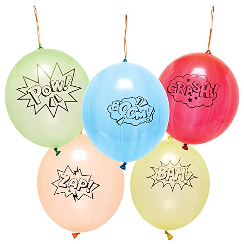 Baker Ross FX734 Sternenhelden-Boxballons - 10er-Packung, Partytütenfüller für Kinder von Baker Ross