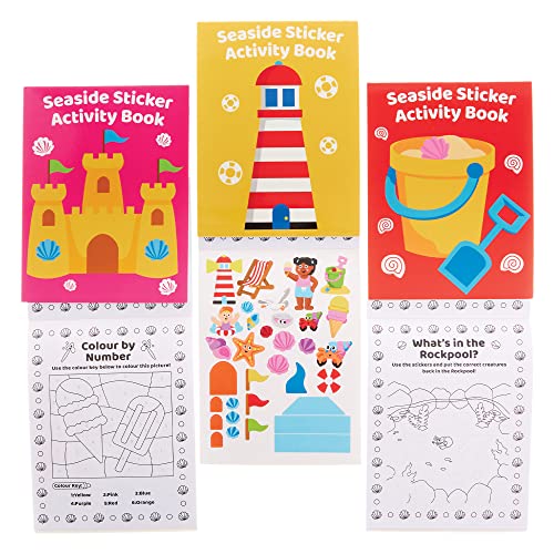 Baker Ross FX746 Meeresleben-Sticker-Aktivitätsbücher - 8er-Packung, Sticker-Bücher-Partytütenfüller für Kinder Baker Ross FX746 Meeresleben-Sticker-Aktivitätsbücher - 8er-Packung, Sticker-Bücher-Partytütenfüller für Kinder von Baker Ross