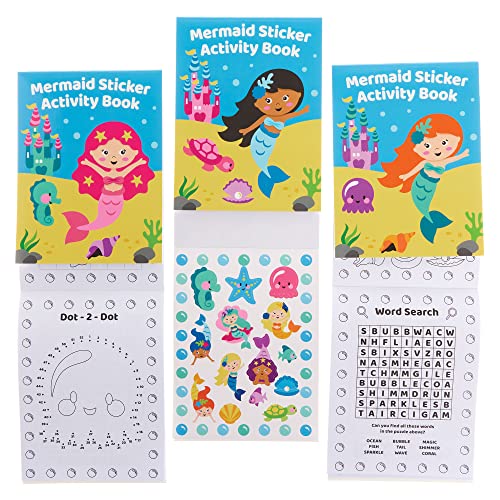 Baker Ross FX796 Meerjungfrauen-Sticker-Aktivitätsbücher - 8er-Packung, Sticker-Bücher-Partytütenfüller für Kinder Baker Ross FX796 Meerjungfrauen-Sticker-Aktivitätsbücher - 8er-Packung, Sticker-Bücher-Partytütenfüller für Kinder von Baker Ross