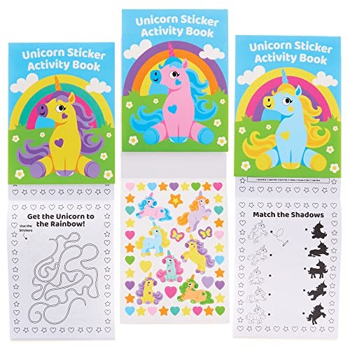 Baker Ross FX810 Einhorn-Sticker-Aktivitätsbücher - 8er-Packung, Sticker-Bücher-Partytütenfüller für Kinder Baker Ross FX810 Einhorn-Sticker-Aktivitätsbücher - 8er-Packung, Sticker-Bücher-Partytütenfüller für Kinder von Baker Ross