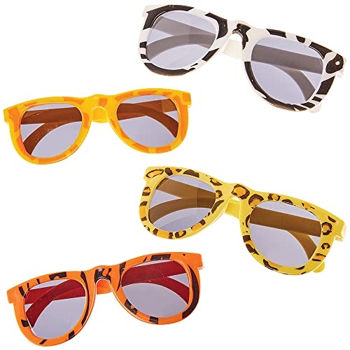 Baker Ross FX821 Safaridruck-Partybrille- 4er-Packung, Partytütenfüller für Kinder von Baker Ross