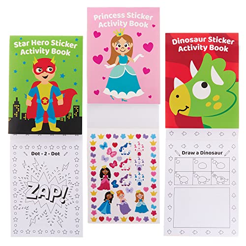 Baker Ross FX833 Sticker-Aktivitätsbücher - 8er-Packung, Sticker-Bücher-Partytütenfüller für Kinder Baker Ross FX833 Sticker-Aktivitätsbücher - 8er-Packung, Sticker-Bücher-Partytütenfüller für Kinder von Baker Ross