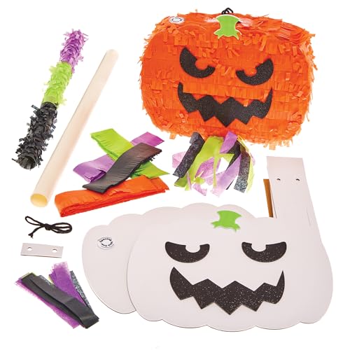 Baker Ross FX869 Kürbis-Piñata-Set - 1 Set, Halloween-DIY-Piñata-Bastelset für Kinder von Baker Ross