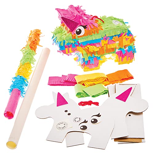 Baker Ross FX904 Regenbogen-Einhorn-Piñata-Bausatz - Piñata-Spiel und Dekoration für Kinderpartys von Baker Ross