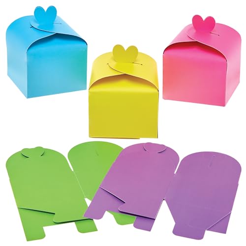 Baker Ross FX946 Herz-Geschenkboxen - Packung mit 10, Valentinstags-Geschenkboxen für Bastelarbeiten von Baker Ross