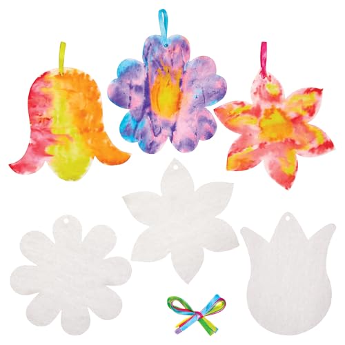 Baker Ross FX948 Blumen-Farbverlaufspapier - Packung mit 30, Papierdekorationen für den Frühling von Baker Ross