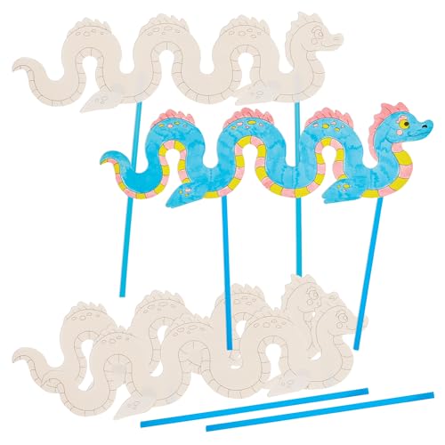 Baker Ross FX992 Loch Ness Monster-Puppen-Set - Packung mit 6, Schottische Bastelsets für Kinder Baker Ross FX992 Loch Ness Monster-Puppen-Set - Packung mit 6, Schottische Bastelsets für Kinder von Baker Ross
