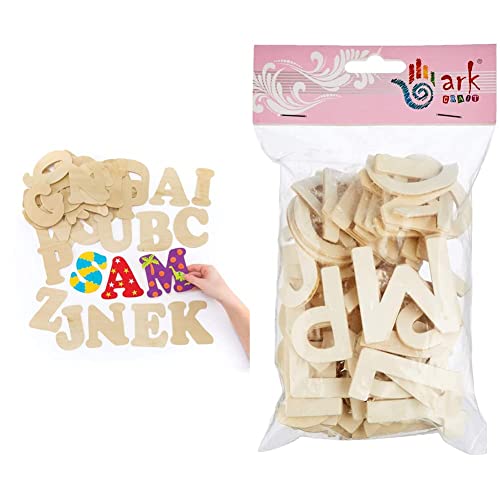 Baker Ross Große Buchstaben aus Holz zum Basteln und Bemalen für Kinder - 52 Stück, Holzfarben & arkCRAFT W0010 Holzbuchstaben-Set A-Z, Großbuchstaben, ca. 60 Stück Baker Ross Große Buchstaben aus Holz zum Basteln und Bemalen für Kinder - 52 Stück, Holzfarben & arkCRAFT W0010 Holzbuchstaben-Set A-Z, Großbuchstaben, ca. 60 Stück von Baker Ross