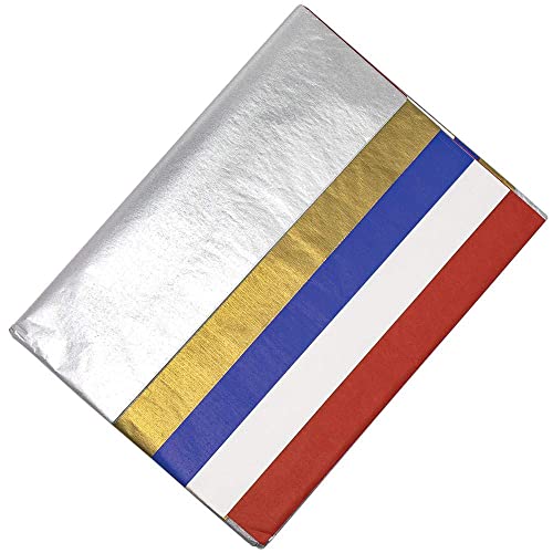 Baker Ross Jubilee Seidenpapier – Packung mit 30 Stück, Queens Platinum Jubilee 2022 Bastelbedarf von Baker Ross