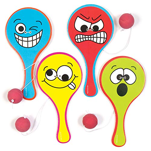 Baker Ross Paddleballschläger "Funky Gesichter"(5 Stück) von Baker Ross