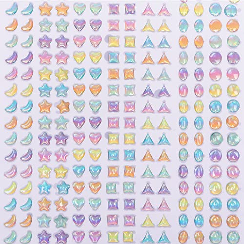 Baker Ross Pastellfarben Strass Sticker - Pack of 560, Strass Aufkleber für Kinder zum Basteln, Gestalten und Dekorieren (FC353) von Baker Ross