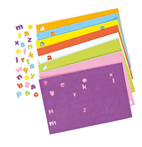 Baker Ross Selbstklebende Schaumstoff-Kleinbuchstaben zum Basteln für Kinder - ideal für Schriftzüge und als Dekoration - 1100 Stück von Baker Ross