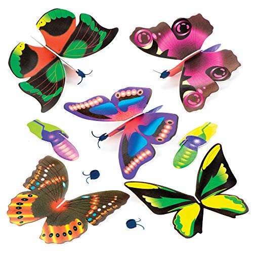 Baker Ross Styroporflieger "Schmetterling" – Gleitflugzeuge aus Styropor für Kinder zum Gestalten, als Mitgebsel & Preis (6 Stück) von Baker Ross
