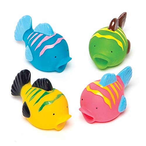 Wasserspritzer „Tropische Fische“ für Kinder als kleine Überraschung oder als Preis bei Partyspielen (4 Stück) von Baker Ross