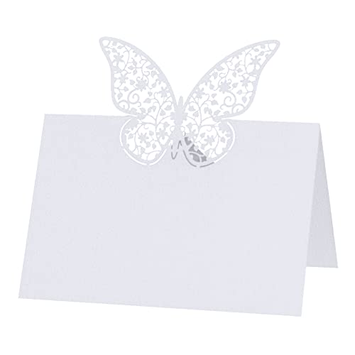 50er-Pack 3D-Schmetterlings-Tischkarten für Hochzeiten Namenskarten für Geburtstage Partys Tischnummernkarten Sitzplatzkarten Tischdekoration von BakerMiche