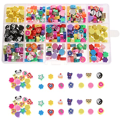 Happy Beads Colourful Polymer Clay Beads Set flower Polymer Clay Mixed Colors Crystal Stretch Cords for DIY Jewelry Necklaces Bracelets Heart Beads Star Beads Flowers Animal Beads Butterfly Beads Happy Beads Colourful Polymer Clay Beads Set flower Polymer Clay Mixed Colors Crystal Stretch Cords for DIY Jewelry Necklaces Bracelets Heart Beads Star Beads Flowers Animal Beads Butterfly Beads von BakerMiche