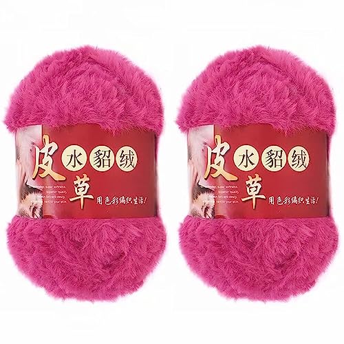 Kunstfell Wollgarn zum Stricken und Häkeln 2 x 100 g flauschige Wolle grobes Garn für Handstrickkissen Puppen Hüte Schals Handtaschen DIY Häkelprojekte Kunstfell Wollgarn zum Stricken und Häkeln 2 x 100 g flauschige Wolle grobes Garn für Handstrickkissen Puppen Hüte Schals Handtaschen DIY Häkelprojekte von BakerMiche