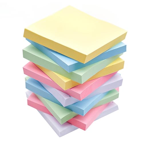 1000 Stück Haftnotizen, 5 Farben Post it Notizen, Farbige Sticky Notes Notizbücher für Büro, Zuhause, Bürobedarf von Bakiauli