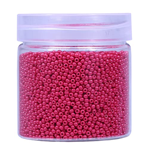 Bala&Fillic 2mm Round Size Uniform Seed Beads 10000pcs/110 Grams in Box 12/0 Rose Seed Beads Small Craft Seed Beads for Making Jewelry Earring Bracelets necklace (Rose) von Bala&Fillic