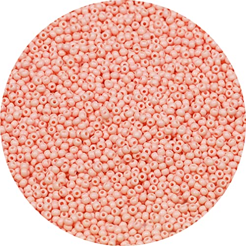 Bala&Fillic 2mm Round Size Uniform Seed Beads 9000pcs/100 Grams in Bag, 12/0 Light Pink Seed Beads Small Craft Seed Beads for Making Jewelry Earring Bracelets necklace (Light Pink) von Bala&Fillic