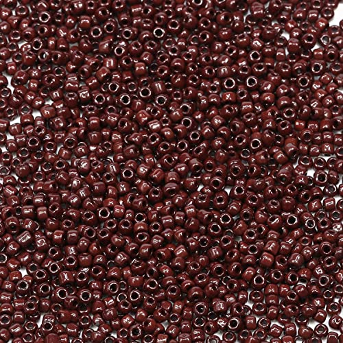 Bala&Fillic Kaffee Farbe 3mm Perlen zum Auffädeln 3600Stücke/100Gramm,8/0 Glasperlen zur Herstellung Schmuck, Armbändern, Halsketten und Ohrringen (Kaffee) von Bala&Fillic