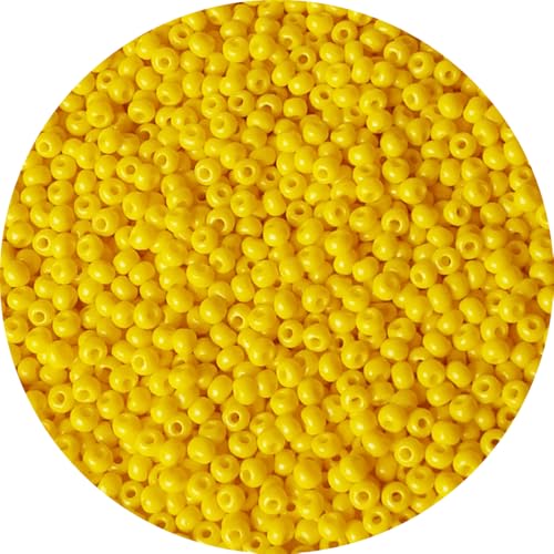 Bala&Fillic Rocailles-Perlen, 3 mm, Gelb, 4000 Stück/100 g, 8/0, runde Glasperlen für die Herstellung von Schmuck, Ohrringen, Armbändern, Halsketten Bala&Fillic Rocailles-Perlen, 3 mm, Gelb, 4000 Stück/100 g, 8/0, runde Glasperlen für die Herstellung von Schmuck, Ohrringen, Armbändern, Halsketten von Bala&Fillic
