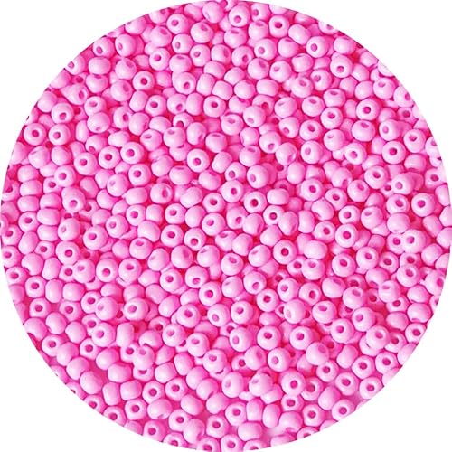 Bala&Fillic Rocailles-Perlen, 3 mm, Rosa, 4000 Stück/100 g, 8/0, runde Glasperlen für die Herstellung von Schmuck, Ohrringen, Armbändern, Halsketten Bala&Fillic Rocailles-Perlen, 3 mm, Rosa, 4000 Stück/100 g, 8/0, runde Glasperlen für die Herstellung von Schmuck, Ohrringen, Armbändern, Halsketten von Bala&Fillic