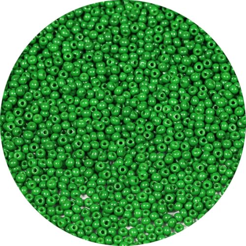 Bala&Fillic Rocailles-Perlen, 3 mm, grün, 4000 Stück/100 g, 8/0, runde Glasperlen für die Herstellung von Schmuck, Ohrringen, Armbändern, Halsketten Bala&Fillic Rocailles-Perlen, 3 mm, grün, 4000 Stück/100 g, 8/0, runde Glasperlen für die Herstellung von Schmuck, Ohrringen, Armbändern, Halsketten von Bala&Fillic