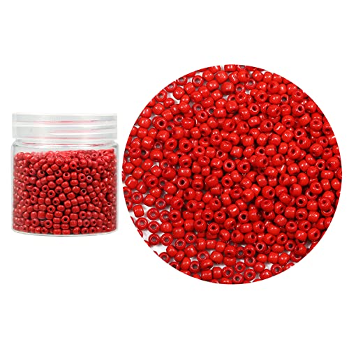 Bala&Fillic Rote Glasperlen, 4 mm, ca. 1400 Stück in Box, 6/0, Glasperlen für Schmuckherstellung, Rot Bala&Fillic Rote Glasperlen, 4 mm, ca. 1400 Stück in Box, 6/0, Glasperlen für Schmuckherstellung, Rot von Bala&Fillic