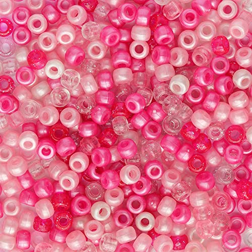 Rosa Farben gemischte Ponyperlen mit glatter Oberfläche Größe 6x9mm, 1000 Perlen lose im Beutel Rosa Farben gemischte Ponyperlen mit glatter Oberfläche Größe 6x9mm, 1000 Perlen lose im Beutel von Bala&Fillic