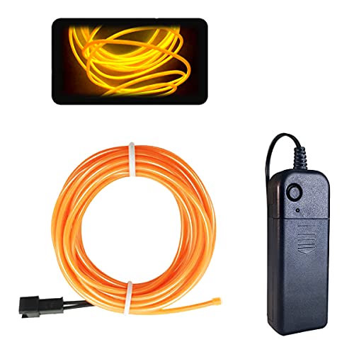 Balabaxer Gelb EL Draht, 3M Neon Kabel Mit Batterie Trafo, Leuchtet Electroluminescent, für Partys, Halloween. Balabaxer Gelb EL Draht, 3M Neon Kabel Mit Batterie Trafo, Leuchtet Electroluminescent, für Partys, Halloween. von Balabaxer
