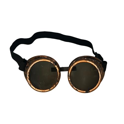 Steampunk Brille für Herren & Damen - Retro Sonnenbrille für Steampunk Outfit I Cyberpunk Burning Man, Karneval, Halloween, Zubehör für Party, Accessoire für Festival & Faschingskostüm Steampunk Brille für Herren & Damen - Retro Sonnenbrille für Steampunk Outfit I Cyberpunk Burning Man, Karneval, Halloween, Zubehör für Party, Accessoire für Festival & Faschingskostüm von Balinco