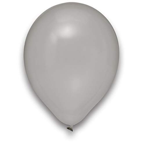 Ballonheld 25 große Bio Luftballons hellgrau Premiumqualität Ø ca. 31cm 12" (Standardgröße), zu 100% biologisch abbaubar Dekoballons von Ballonheld