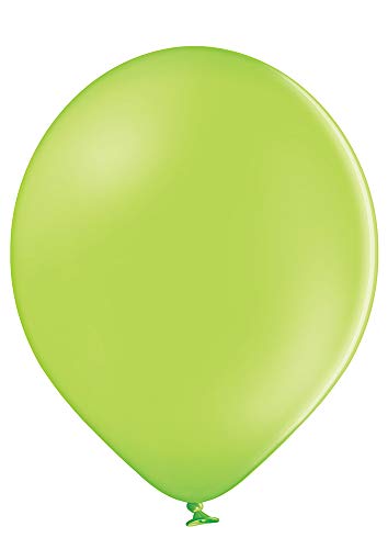 Ballonheld 50 große Premium Luftballons 100% Bio, Freie Farbwahl 40 Farben 27cm Durchmesser, heliumgeeignet, für Party, Geburtstag, Feiern (apfelgrün) von Ballonheld