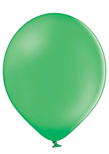50 große Premium Luftballons 100% Bio, Freie Farbwahl 40 Farben 27cm Durchmesser, heliumgeeignet, für Party, Geburtstag, Feiern (grün) von Ballonheld