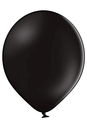 Ballonheld 50 große Premium Luftballons 100% Bio, Freie Farbwahl 40 Farben 27cm Durchmesser, heliumgeeignet, für Party, Geburtstag, Feiern (schwarz) von Ballonheld
