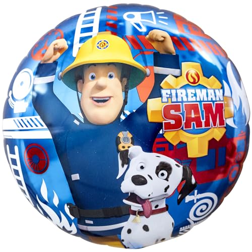 Ballonim® Feuerwehrmann Sam Rund 46 cm Folienballon Party DekorationGeburtstag (Mascha auf dem Rad) von Ballonim
