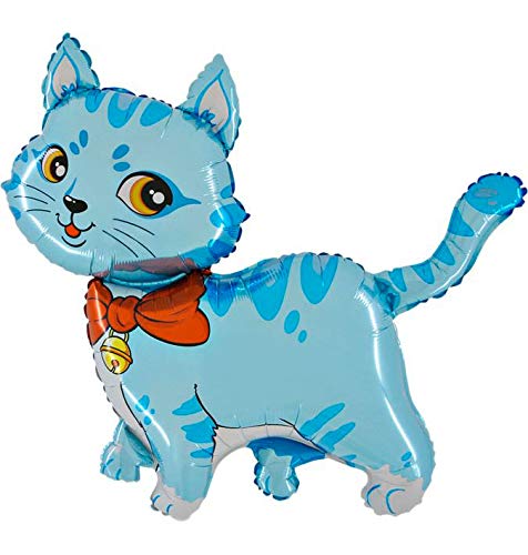 Ballonim® Katze blau ca. 80cm Luftballons Folienballon Party DekorationGeburtstag von Ballonim